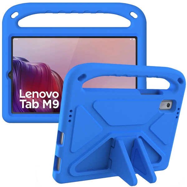 Etui z uchwytem FunColor do Lenovo Tab M9 9 2023 TB310, niebieskie - ochronne z podstawką