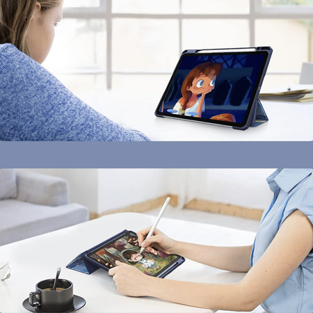 Etui Graficzne do Apple iPad 10.9 2022 Gen 10 / 11 2025 A16 Gen 11 z klapką, morskie - ochronne z podstawką