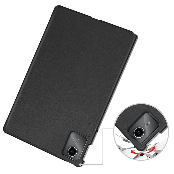 Etui Smart do Lenovo Tab M11 10.95 / Tab M11, czarne - ochronne z podstawką, dostęp do portów i przycisków