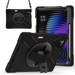 Etui pancerne do Xiaomi Pad 7 / 7 PRO / Pad 8 / 8 PRO / Pad 9 z uchwytem - czarne