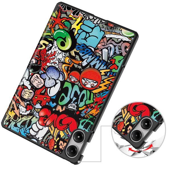 Etui Graficzne do Xiaomi Redmi Pad Pro 12.1 2024 / Poco Pad 12.1 z klapką - ochronne z podstawką