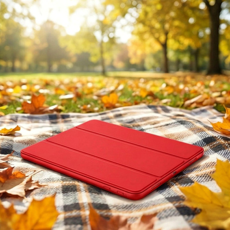 Etui Smart case do Apple iPad Mini 4 5 2015 / 2019 z klapką wake up sleep / Apple iPad Mini 4 / Apple iPad Mini 5, czerwone - ochronne