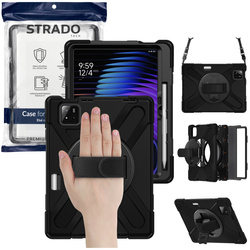 Etui pancerne do Xiaomi Pad 7 / 7 PRO / Pad 8 / 8 PRO / Pad 9 z uchwytem - czarne