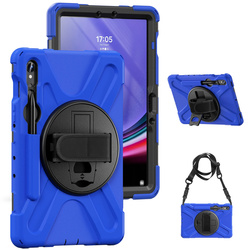 Etui Armor z uchwytem do Galaxy Tab S9 / S10 FE / Galaxy Tab X716B / Galaxy Tab X510, granatowe - ochronne