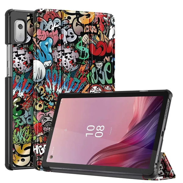 Etui Graficzne z klapką Smart do Lenovo Tab M9 2023 / Tab M9 2023 TB310 - ochronne z podstawką