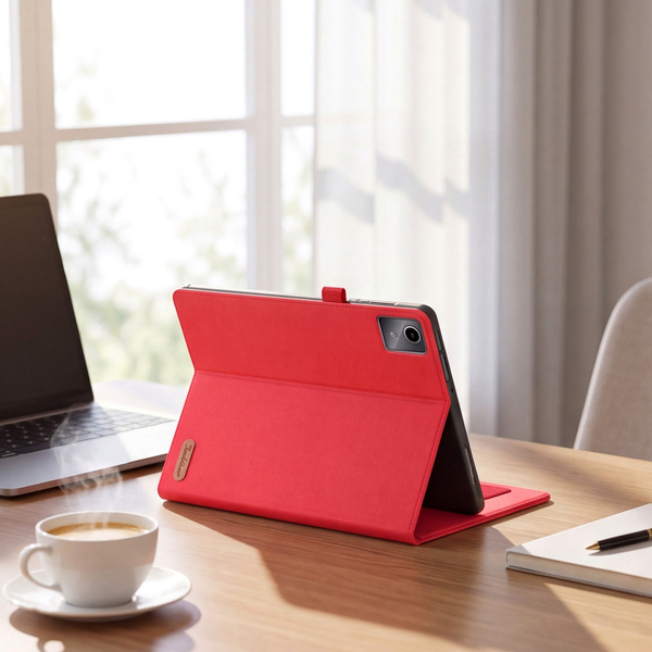 Etui Slim do Lenovo Idea Tab 11" TB336FU TB336ZU ZAFR0378PL z klapką - czerwone