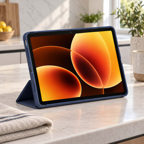 Etui Smart do Xiaomi Pad 7 / 7 PRO / Pad 8 / 8 PRO / Pad 9 z klapką i podstawką - granatowe