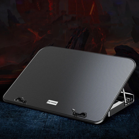 Podkładka chłodząca do Laptopa LED 15-18" regulacja chłodzenia cicha, czarna
