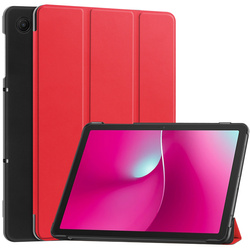 Etui Smart do T-Mobile T Tablet 2 10.1 5G 2025 z klapką, czerwone - ochronne z podstawką
