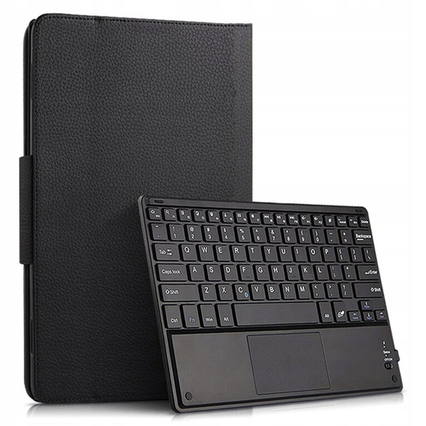 Etui z klawiaturą touch do Lenovo Tab 10.1 2025, czarne - ochronne z podstawką