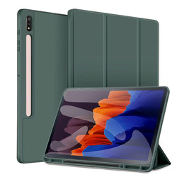 Etui Smart z uchwytem rysik do Samsung Galaxy Tab S9 / S9 S10, zielone - ochronne z podstawką