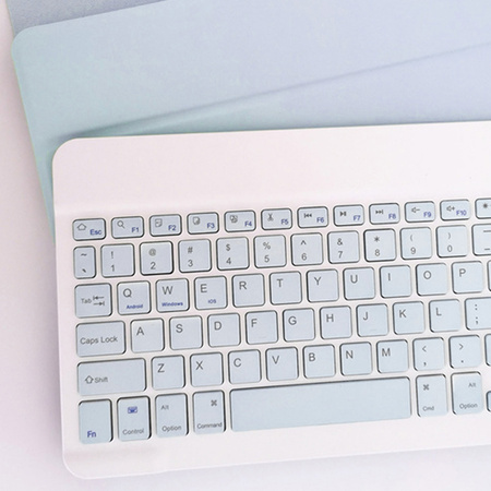 Etui pokrowiec z klawiaturą magnetyczną Bluetooth do Lenovo Tab P12 TB-370, niebieskie