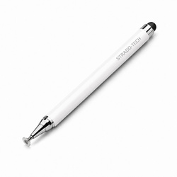 Precyzyjny rysik stylus pen do tabletu telefonu, dwustronny, biały