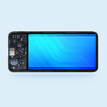 Powerbank Baseus Airpow 20W 10000mAh z kablem Baseus Simple Series USB-A - USB-C 30 cm - czarny