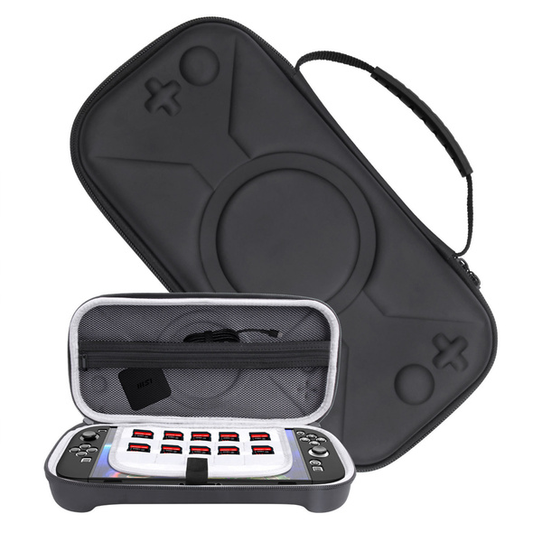 Etui Torba do Nintendo Switch 2 2025 na karty kabel wstrząsoodporna, czarne - ochronne z podstawką