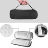 Etui Zestaw + z paskiem do Jbl Charge 5 podróżne karabińczyk / Charge 5, czarne - ochronne z podstawką