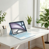 Etui i KLAWIATURA touchpad do iPad Air 11 M3 2025 / Air 11 M2 2024 GEN 7, 6, niebieskie