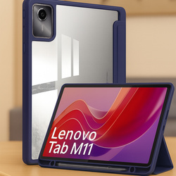 Etui Crystal case do Lenovo Tab M11 10.95 11 / 11 TB330, granatowe - ochronne z podstawką