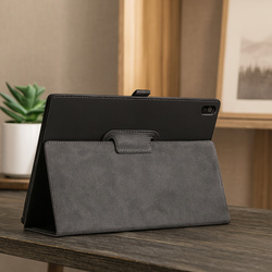 Etui Slim z klapką do Lenovo Tab M10 10.1 2022 3 Gen / 3rd Gen, czarne - ochronne z podstawką