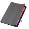 Etui Smart do Lenovo Tab 10.1 2025 z klapką / Lenovo Tab, szare - ochronne z podstawką