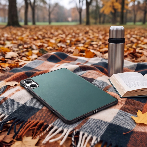 Etui z uchwytem na rysik do Redmi Pad 2 11 2025, ochronne, ciemnozielone