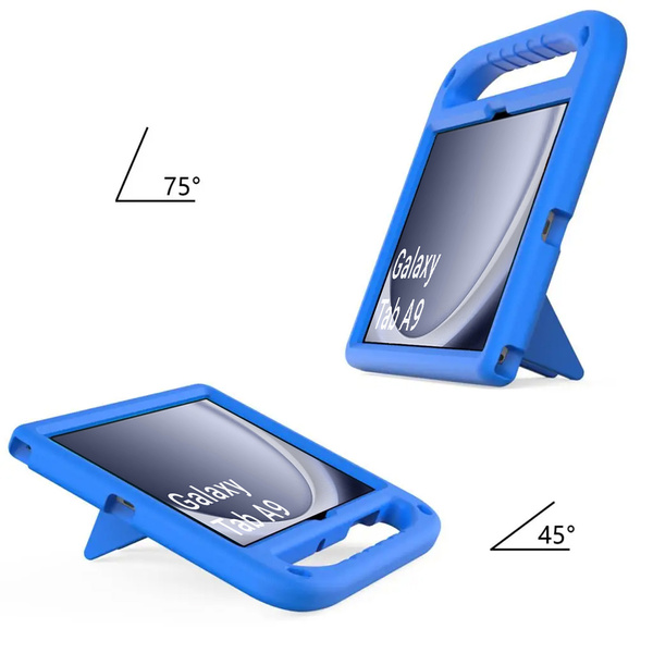 Etui FunColor z uchwytem do Samsung Galaxy Tab A9 8.7 X110 / X115, niebieskie - ochronne