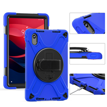Etui Shockproof z uchwytem do Lenovo Tab M11 10.95 TB330FU TB330XU TB331FC, niebieskie