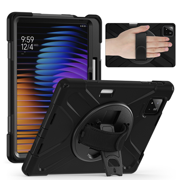 Etui pancerne Armor do Xiaomi Pad 7 / 7 PRO / Pad 8 / 8 PRO / Pad 9 z uchwytem - czarne
