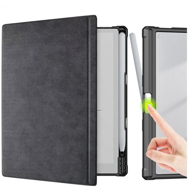 Etui Smart do Onyx Boox Go 10.3 z miejscem na rysik z klapką wake up, czarne - ochronne