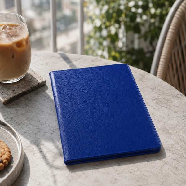 Etui obrotowe do Huawei MediaPad M5 Lite 10 z klapką i podstawką - granatowe