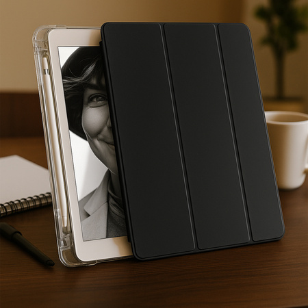 Etui Hard Crystal z uchwytem na rysik do Apple iPad 10.9 10 GEN 2022 / iPad 11 A16 11GEN 2025 - Black