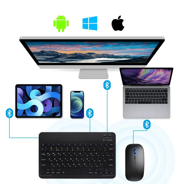 Etui z klawiaturą Bluetooth do Lenovo Idea Tab Plus 12.1 / Idea Tab Plus 12.1 2025, czarne - ochronne z podstawką
