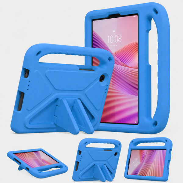Etui ochronne z uchwytem do Lenovo Tab One 8.7 2025 TB305FU TB305XU, niebieskie, z podstawką