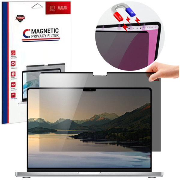 Filtr magnetyczny prywatyzujący do Apple MacBook Air 13 M2 / M3 / M4
