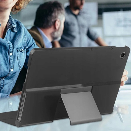 Etui Smart z klapką do Lenovo Tab Plus 11, granatowe - ochronne z podstawką