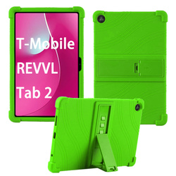 Etui Armor do T-Mobile T Tablet 2 10.1 5G 2025 pancerne, zielone - ochronne z podstawką