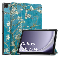 Etui Graficzne do Samsung Galaxy Tab A9 Plus 11 / Galaxy Tab A9 Plus X210, morelowe - ochronne z podstawką