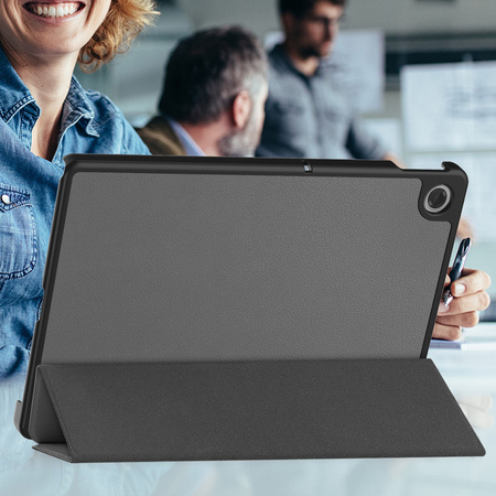 Etui Smart do Lenovo Tab 10.1 2025 z klapką / Lenovo Tab, szare - ochronne z podstawką