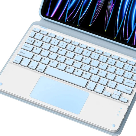 Etui z klawiaturą Bluetooth do Lenovo Tab P11 2nd Gen / Lenovo Tab P11 2nd TB350 / Tab P11 2nd TB350 TP350, niebieskie - ochronne