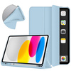 Etui Smart do iPad 10.9 2022 Gen. 10, niebieskie - ochronne z podstawką, dostęp do portów i przycisków