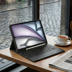 Etui z klawiaturą touchpad do iPad Air 11 M4 2026/ Air 11 M3 2025/ Air 11 M2 2024, gen. 8/ 7/ 6, czarne
