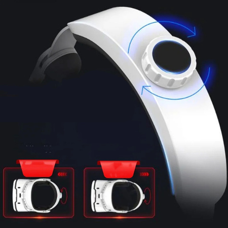 Okulary gogle VR 3D 360 Shinecon G02EF z słuchawkami do telefonu do 6.53"