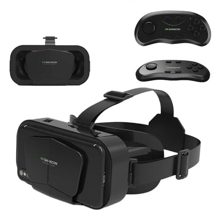 Okulary VR 3D do wirtualnej rzeczywistości gogle Shinecon G10 + GamePad