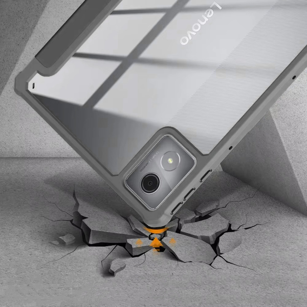 Etui Clear Pencil do Lenovo K11 Plus, czarne - ochronne z podstawką, dostęp do portów i przycisków