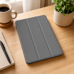 Etui Smart do Lenovo Tab One 8.7 2025 TB305FU TB305XU, ochronne z podstawką - szare