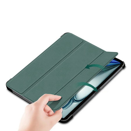 Etui Smart Case obudowa do iPad Air 13 Gen 6 2024 A2903 A2904 / Gen. 6 A2898, zielone - ochronne