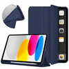 Etui Smart do iPad 10.9 2022 Gen. 10 / iPad 11 2025 A16 Gen. 11 z klapką, granatowe - ochronne z podstawką