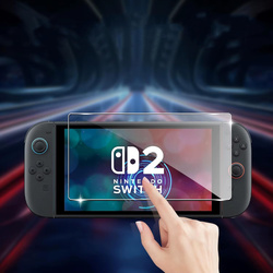 Szkło hartowane do Nintendo Switch 2 zestaw - ochrona ekranu 9H, pełne pokrycie, oleofobowe