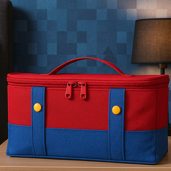 Etui Torba podróżna do Nintendo Switch 2 2025 z przegrodami wodoodporna, mario - ochronne z podstawką