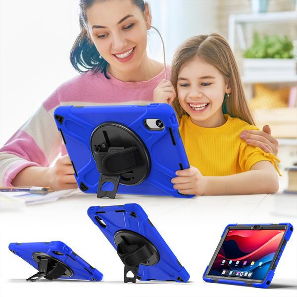 Etui Shockproof z uchwytem do Lenovo Tab M11 10.95, niebieskie - ochronne z podstawką